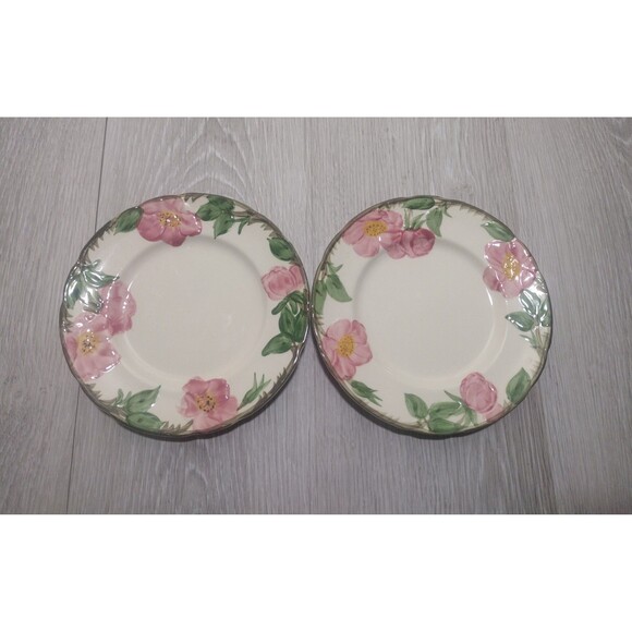 Desert Rose (USA Backstamp) by Franciscan - Set of 2 - 8 in. Salad Plates - Picture 6 of 6